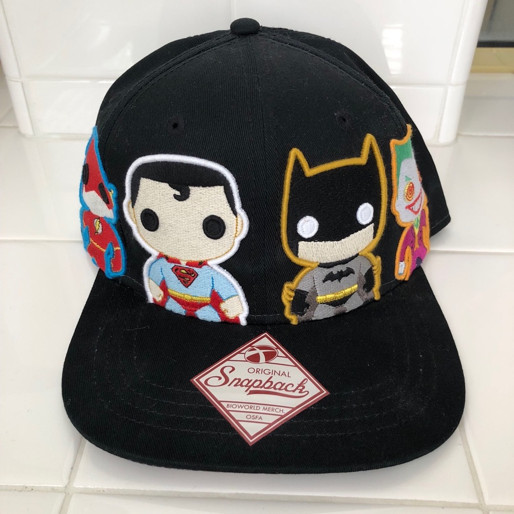 NWOT! SnapBack Pop Heroes DC Comics Superhero Hat